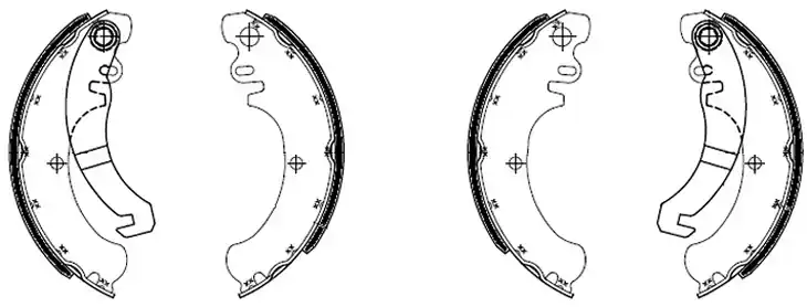 FERODO - FSB886EF - Brake Shoes - 4 PCS Nieuw Model