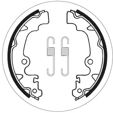 SBS - 2177 - Brake Shoes - Hoge kwaliteit remschoenen Fabrieksprijs