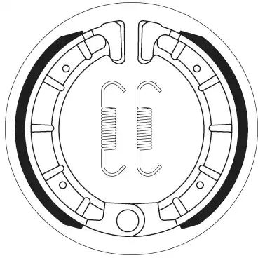 SBS - 2206 - Brake Shoes - Hoge kwaliteit en betrouwbaarheid Direct Verzonden