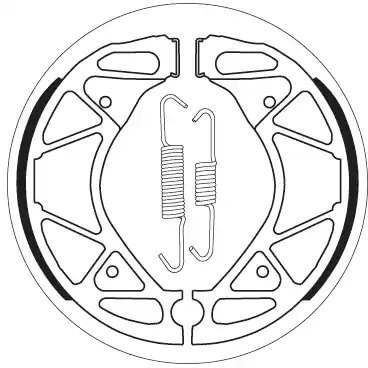 SBS - 2209 - Brake Shoes - Hoogwaardige Remschoenen Alleen Vandaag