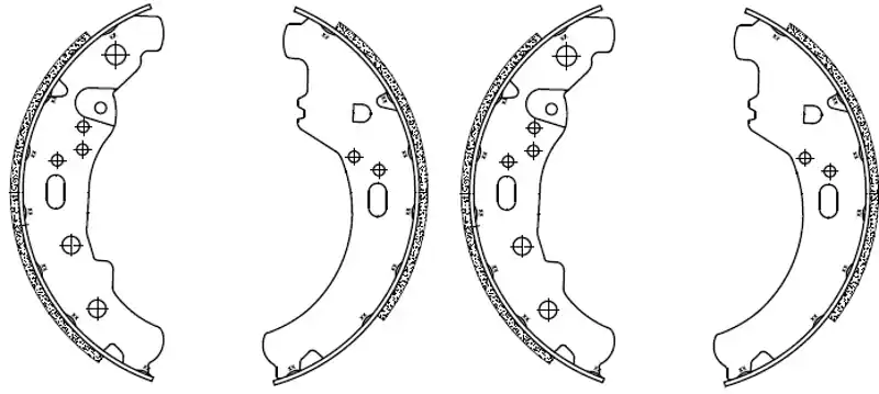 FERODO - FSB982EF - Brake Shoes - Hoogwaardige kwaliteit Nieuw