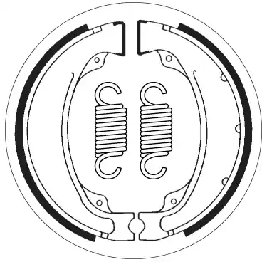 Professioneel SBS - 2055 BRAKE SHOES - Brake Shoes - Universieel