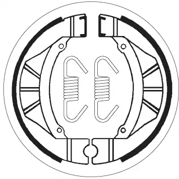 Op = Op SBS - 2092 - Brake Shoes - Geschikt voor diverse voertuigen
