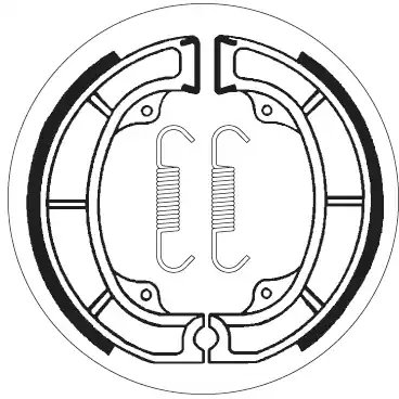 SBS - 2107 - Brake Shoes - Hoge kwaliteit remschoenen Laatste Versie