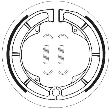 Koop Online SBS - 2111 - Brake Shoes - Geschikt voor diverse voertuigen