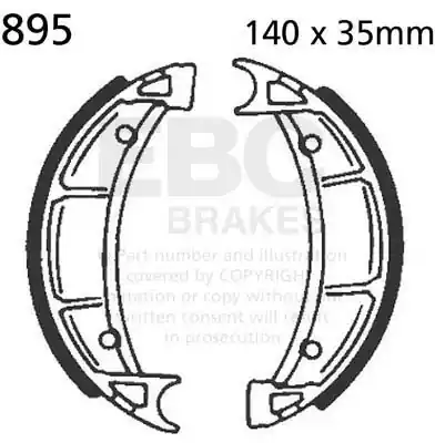 Gereduceerde Prijs EBC - 895 BRAKE SHOE SETS - Brake Shoes - Geschikt voor diverse voertuigen