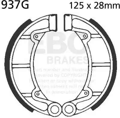 Direct Beschikbaar EBC - 937G - Brake Shoes - Geschikt voor diverse voertuigen