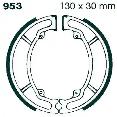 Direct Verzonden EBC - 953 - Brake Shoes - Geen specifieke compatibiliteit