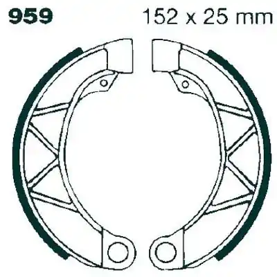 EBC - 959 - Brake Shoes - Compatibiliteit: Universeel Meest Verkocht