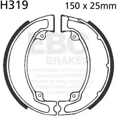 Lage Prijs EBC - H319 - Brake Shoes - Kwaliteit en betrouwbaarheid