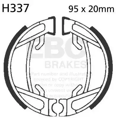 EBC - H337 - Brake Shoes - Geen specifieke merken of modellen Modern