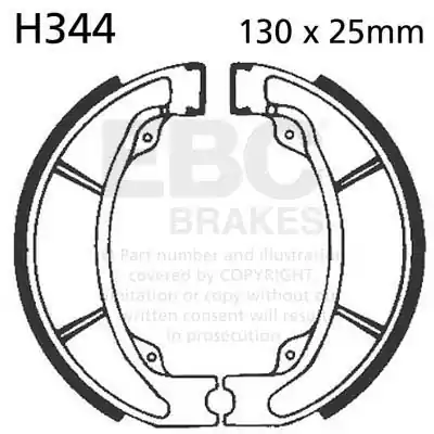 Garantie Inbegrepen EBC - H344 - Brake Shoes - Kwaliteit en Betrouwbaarheid