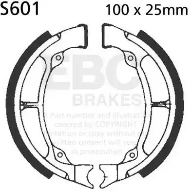 Speciale Aanbieding EBC - S601 - Brake Shoes - Kwaliteit en Betrouwbaarheid