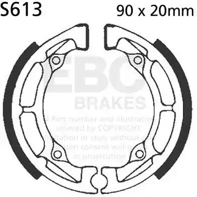 EBC - S613 - Brake Shoes - Compatibel met meerdere voertuigen Koop Online