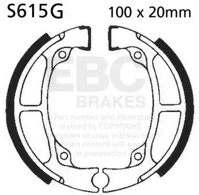 EBC - S615G - Brake Shoes - Geen specifieke merken of modellen Hete Deal