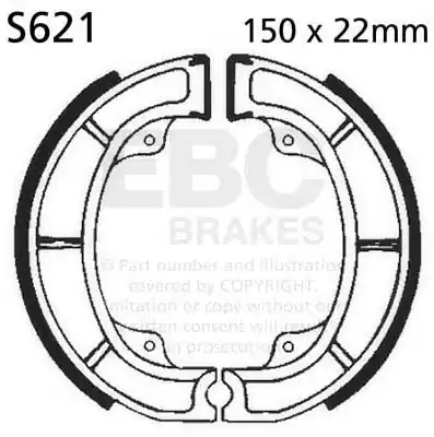 Alleen Vandaag EBC - S621 - Brake Shoes - Kwaliteit en Betrouwbaarheid