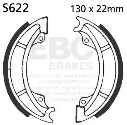 EBC - S622 - Brake Shoes - Hoge kwaliteit Limited Edition
