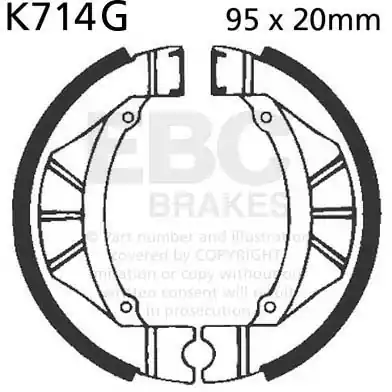 EBC - K714G - Brake Shoes - Geen specifieke merken Limited Edition