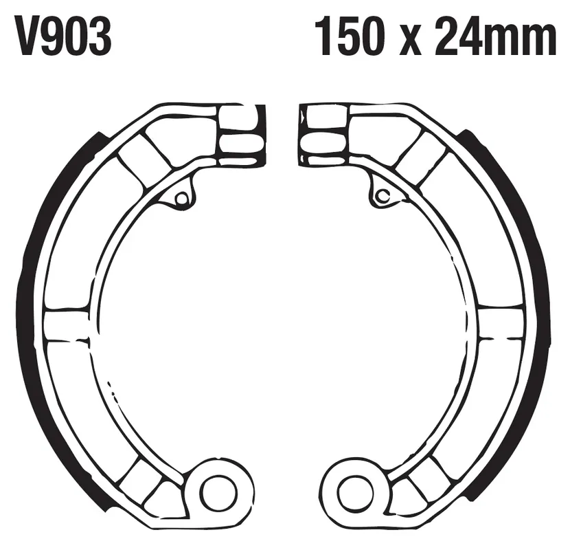 EBC - V903 - Brake Shoes - Kwaliteit en Betrouwbaarheid Direct Beschikbaar