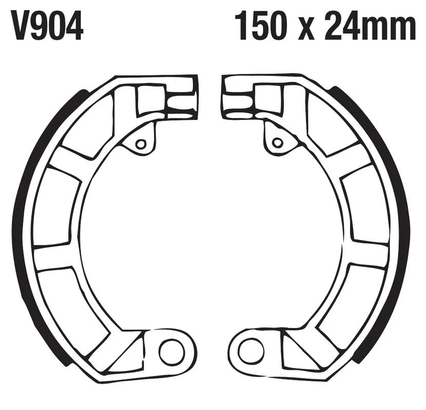 Gratis Retour EBC - V904 - Brake Shoes - Kwaliteit en Betrouwbaarheid