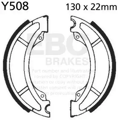 Uitverkoop EBC - Y508 - Brake Shoes - Hoge kwaliteit en veelzijdig