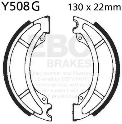EBC - Y508G - Brake Shoes - Geen specifieke merken of modellen Nieuwe Collectie