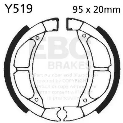 Actieprijs EBC - Y519 - Brake Shoes - Kwaliteit en Betrouwbaarheid