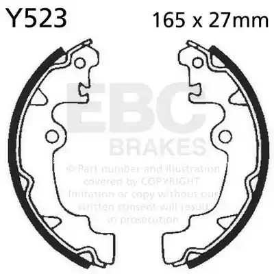 Alleen Vandaag EBC - Y523 - Brake Shoes - Duurzaam en Betrouwbaar