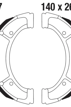 Tijdelijk Beschikbaar EBC - Y537 - Brake Shoes - Compatibiliteit met verschillende voertuigen