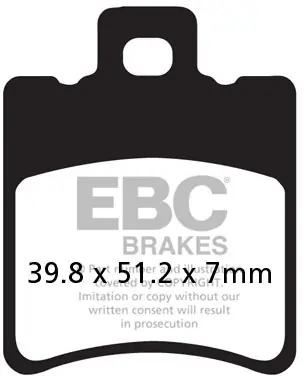 EBC - SFAC193 - Brake Pads - Carbon Remblokken Ambachtelijk