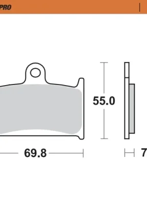 Origineel MOTO MASTER - 409601 - Brake Pads - Sinter