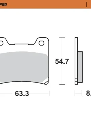 MOTO MASTER - 401802 - Brake Pads - Sintered Trendy