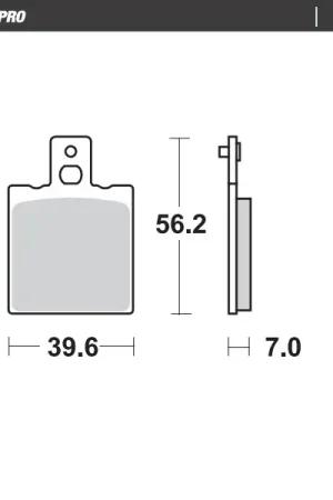 Origineel MOTO MASTER - 401704 - Brake Pads - Ceramic