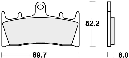 SBS - 686HCT - Brake Pads - Organic Hoge Kwaliteit