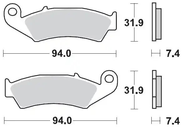 Bestel Nu MOTO MASTER - 091721 - Brake Pads - Sinter Nitro Off Road