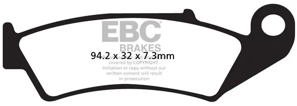 EBC - FA125R SINTERED R BRAKE PADS - Brake Pads - Hoogwaardige prestatie Geld-Terug-Garantie