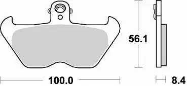 BRAKING - 806 SM1 - Brake Pads - Semi Metallic Handgemaakt