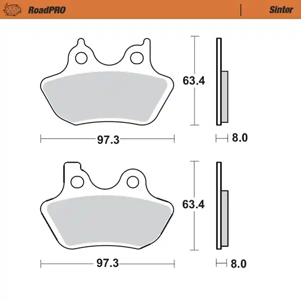 MOTO MASTER - 411901 - Brake Pads - Sinter Merkproduct