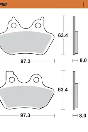 MOTO MASTER - 411902 - Brake Pads - Sinter Finale Uitverkoop