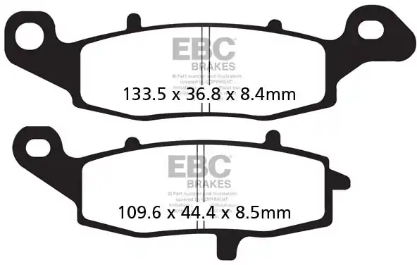 Direct Beschikbaar EBC - EPFA229HH - Brake Pads - Extreme Pro HH