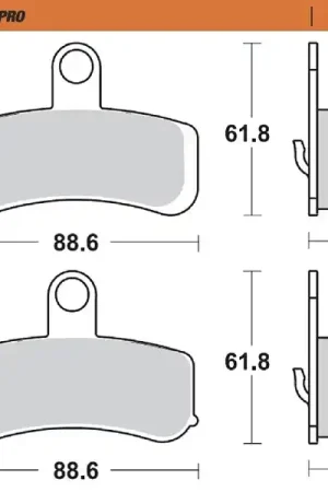 MOTO MASTER - 411501 - Brake Pads - Sinter Populair