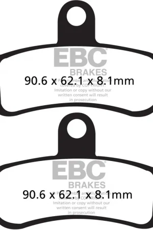 Limited Edition EBC - FA 457V - Brake Pads - Semi-Sintered