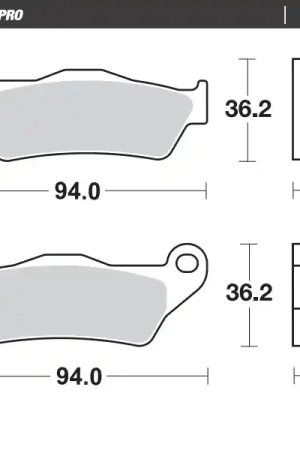 Finale Uitverkoop MOTO MASTER - 403204 - Brake Pads - Keramisch - Geschikt voor diverse motoren