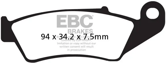 Bestel Nu EBC - MX-S 185 - Brake Pads - Sintered