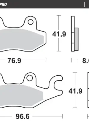 Meest Verkocht MOTO MASTER - 410204 - Brake Pads - Ceramic