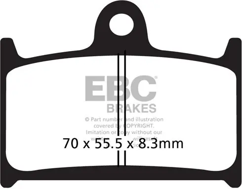 Handgemaakt EBC - FA236 - Brake Pads - Organisch