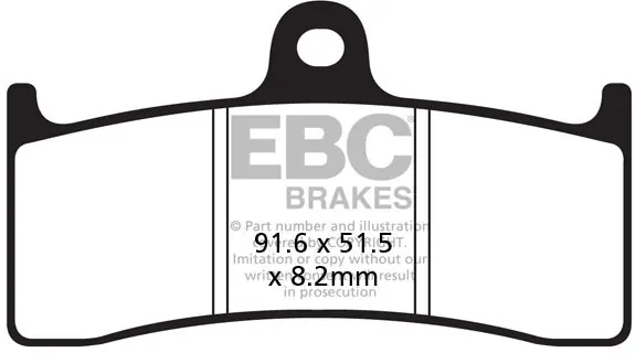 Geld-Terug-Garantie EBC - FA424HH - Brake Pads - Sintered Sportbike