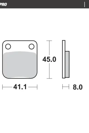 MOTO MASTER - 409204 - Brake Pads - Ceramic STREET Beperkte Voorraad