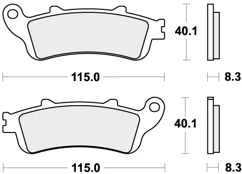 SBS - 735HCT - Brake Pads - Organic Ambachtelijk