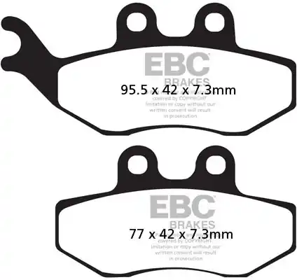 Lage Kosten EBC - SFAC194 - Brake Pads - Carbon Remblokken